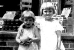 Evelyn Webb Henson (left) and sister Helen (right)